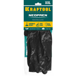 11282-XL_z01 KRAFTOOL NEOPREN неопреновые индустриальные перчатки, противокислотные, размер XL