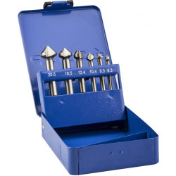 29730-H6 Набор ЗУБР Зенкеры ''ЭКСПЕРТ'' конусные с 3-я реж. кромками, сталь P6M5, для раззенковки М3, М4, М5, М6, М8, М10