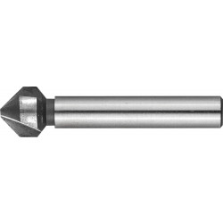 29730-6 Зенкер ЗУБР ''ЭКСПЕРТ'' конусный с 3-я реж. кромками, сталь P6M5, d 12,4х56мм, цилиндрич.хв. d 8мм, для раззенковки М6