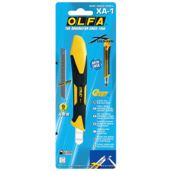 OL-XA-1 Нож OLFA ''Standard Models'' с выдвижным лезвием, с противоскользящим покрытием, автофиксатор, 9мм