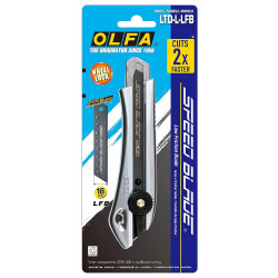 OL-LTD-L-LFB OLFA нож с выдвижным сегментированным лезвием, винтовой фиксатор, 18мм