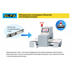 OL-SK-12 Нож OLFA, безопасный с трапециевидным лезвием