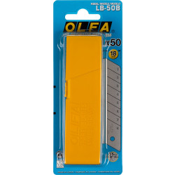 OL-LB-50B Лезвие OLFA сегментированное, 8 сегментов, 18х100х0,5мм, 50шт