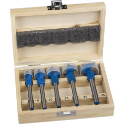 29945-H5 Набор сверл Форстнера 5шт( d=15-35мм), композитных, с твердосплавными резцами, ЗУБР Эксперт 29945-H5