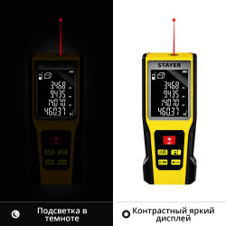 34957_z01 Дальномер лазерный, ''LDM-60 '', дальность 60 м, 5 функций, STAYER Professional