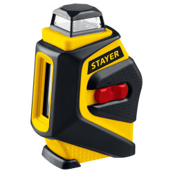 34962-2 STAYER SL360-2 нивелир лазерный, 20м, крест + 360°, точн. +/-0,3 мм/м, штатив, кейс