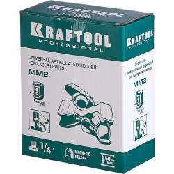 34704 MM2 универсальный шарнирный держатель- клипса, KRAFTOOL