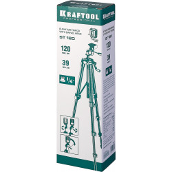 34712 ST 120 штатив элевационный, KRAFTOOL