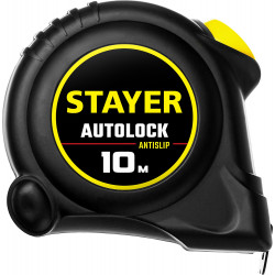 2-34126-10-25 STAYER АutoLock 10м / 25мм рулетка с автостопом