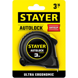 2-34126-03-16_z02 STAYER АutoLock 3м / 16мм рулетка с автостопом