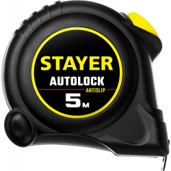 2-34126-05-19_z02 STAYER АutoLock 5м / 19мм рулетка с автостопом