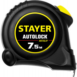 2-34126-07-25_z02 STAYER АutoLock 7,5м / 25мм рулетка с автостопом