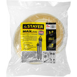 3486-06-25 Гидроуровень STAYER ''MASTER'' с усиленной измерительной колбой большого размера, d 6мм, 25м