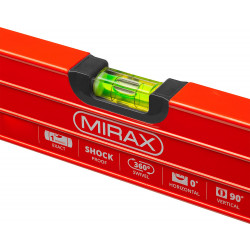 34603-080 Уровень коробчатый усиленный MIRAX, фрезерованная поверхность, утолщенный профиль, 3 проти
