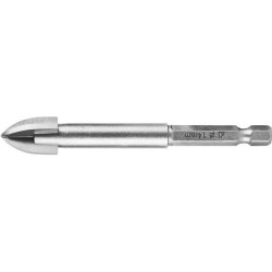 2985-14_z01 Сверло по кафелю, керамике, стеклу, с четырьмя режущими лезвиями, шестигранный хвостовик, 14 мм, STAYER PROFESSIONAL