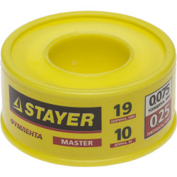 12360-19-025 Фумлента STAYER ''MASTER'', плотность 0,25 г/см3, 0,075ммх19ммх10м