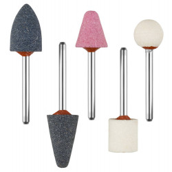 35992-H5 Набор ЗУБР ''МАСТЕР'': Абразивные минишарошки-насадки для гравера и дрели, хвостовик d 3,2мм, 5 предм.
