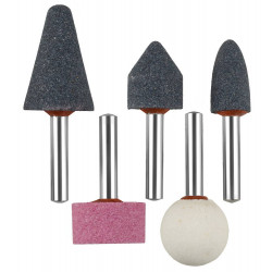 35994-H5 Набор ЗУБР ''МАСТЕР'': Абразивные минишарошки-насадки для  дрели, хвостовик d 6мм, 5 предм.