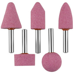 35996-H5 Набор ЗУБР ''МАСТЕР'': Абразивные минишарошки-насадки для  дрели, оксид алюминия высокой твердости, хвостовик d 6мм, 5 предм.