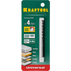 29172-080-4_z01 Сверло ''UNIVERSAL'' по бетону, металлу, дереву, KRAFTOOL PROFESSIONAL, 4 х 80 мм