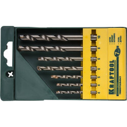 29172-H7 Набор KRAFTOOL ''EXPERT'' Сверла универсальные (бетон,мрамор,сталь,стекло, керамика,дерево), цилиндр. хвост., в боксе, 7шт