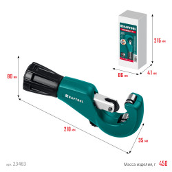23483 Труборез для меди и алюминия KRAFTOOL Universal-35, 3 - 35 мм