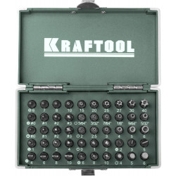 26065-H50 Набор KRAFTOOL Биты ''ЕХPERT'' ''X-Drive'', кованые, торсионные, Cr-Mo, система насечек ''NSS'', 50 предметов, в боксе