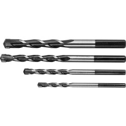 2916-H4 ЗУБР СУПЕР-6 4 шт: d  5-6-8-10 мм набор сверл по бетону с шестигранным хвостовиком ПРОФЕССИОНАЛ