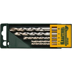 29165-H5 Набор KRAFTOOL Сверла ''INDUSTRIE QUALITAT'' по бетону ударные, самоцентр. наконечник, цилиндр. хвостовик, в боксе, 5шт