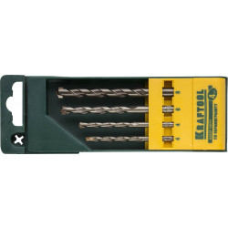 29170-H4 Набор KRAFTOOL ''EXPERT'' Сверла по керамограниту, цилиндрический хвостовик, в боксе, 4шт