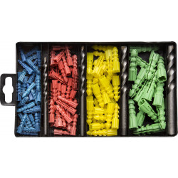 29111-H4-120 Набор STAYER Свeрла ''MASTER'' по бетону, с дюбелями, 5; 6; 8; 10мм, 120 предметов