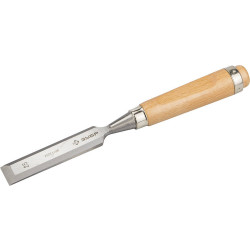 18096-25 Стамеска-долото ЗУБР ''ЭКСПЕРТ'' с деревянной ручкой, хромованадиевая, 25мм