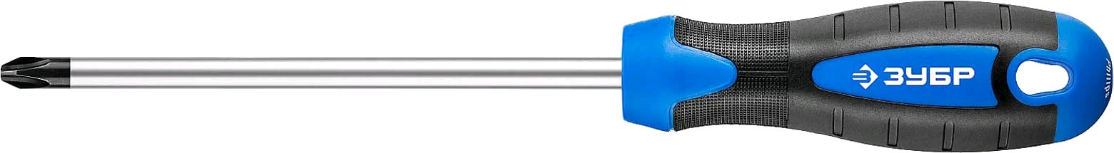 25232-3 Отвертка слесарная, Cr-Mo сталь, 2к рукоятка, магнитный наконечник, PH3 x 150 мм, ЗУБР 