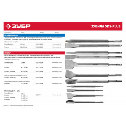 29232-20-250 ЗУБР SDS-plus Зубило плоское 20 x 250 мм