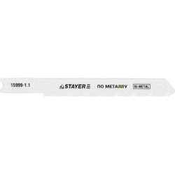 15999-1.1_z01 Полотна STAYER ''PROFI'', U118GF, для эл/лобзика, Bi-MetalI, по металлу (0,5-1,5мм), US-хвост., шаг 1,1мм, 50мм, 2шт