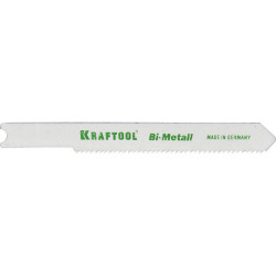 159655-1,2 Полотна KRAFTOOL, U118AF, для эл/лобзика, Bi-Metall, по металлу (1,5-2мм), US-хвост., шаг