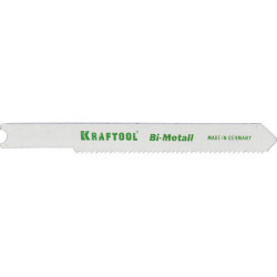 159655-1,2 Полотна KRAFTOOL, U118AF, для эл/лобзика, Bi-Metall, по металлу (1,5-2мм), US-хвост., шаг 1,2мм, 55мм, 2шт