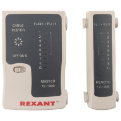 12-1006 Тестер Кабеля RJ-45+RJ-11 (HT-C004) (TL-468) REXANT