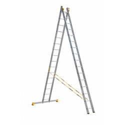 P2 9216 Лестница усиленная двухсекционная 2х16 (465/830 см, 22,3 кг) Алюмет