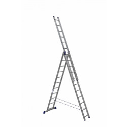 H3 5311 Лестница трехсекционная универсальная алюминиевая 3х11, Алюмет