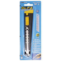 OL-ML Нож OLFA металлический с выдвижным лезвием, автофиксатор, 18мм