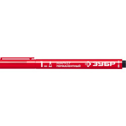 06320-3 ЗУБР МП-100 красный, 1 мм заостренный перманентный маркер