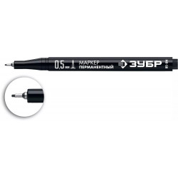 06321-2 ЗУБР МП-50 черный, 0.5 мм экстра тонкий перманентный маркер
