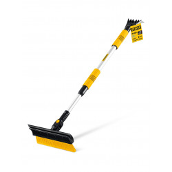 61042-145 Телескопическая щётка STAYER с поворотной головой и водосгоном от снега автомобильная, 990-1445 мм