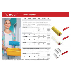 03815-24 Валик малярный SYNTEX Pro, 240 мм, d=48 мм, ворс 18 мм, ручка d=8 мм, MIRAX