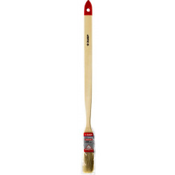 01041-025 Кисть радиаторная угловая ЗУБР ''УНИВЕРСАЛ-МАСТЕР'', светлая натуральная щетина, деревянная ручка, 25мм