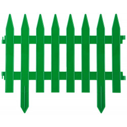 422201-G Забор декоративный GRINDA ''КЛАССИКА'', 28x300см, зеленый