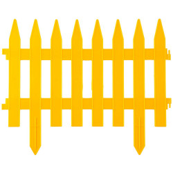 422201-Y Забор декоративный GRINDA ''КЛАССИКА'', 28x300см, желтый