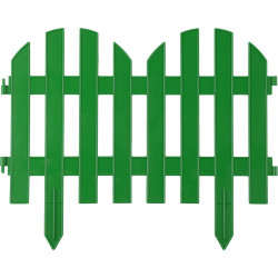 422205-G Забор декоративный GRINDA ''ПАЛИСАДНИК'', 28x300см, зеленый