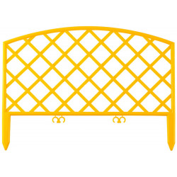 422207-Y Забор декоративный GRINDA ''ПЛЕТЕНЬ'', 24x320см, желтый
